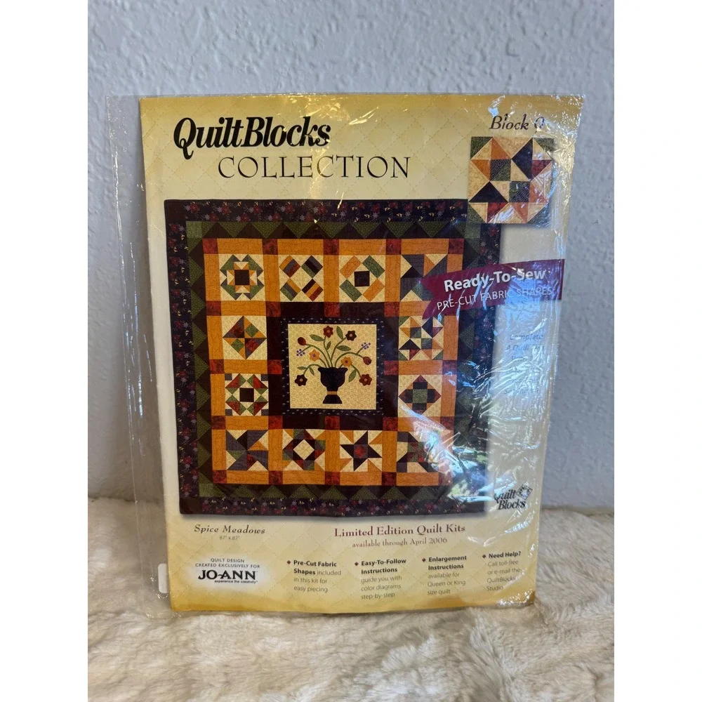 Jo-Ann | Other | Quiltblocks Spice Meadows Block 9 Mosaic Star Precut ...
